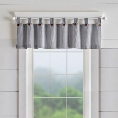 Elrene Home Fashions - Tucker Ticking Stripe Window Valance, 15" x 60"