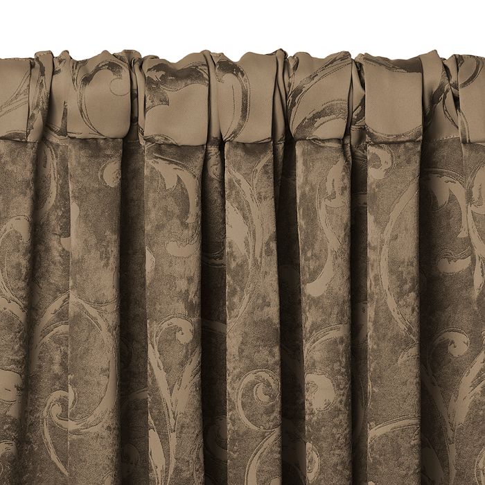 Shop Elrene Home Fashions Mia Jacquard Scroll Blackout Window Curtain Panel, 52 X 84 In Natural