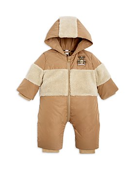 Burberry - Boys' Ray Faux Shearling Stripe Hooded Down Snowsuit - Baby