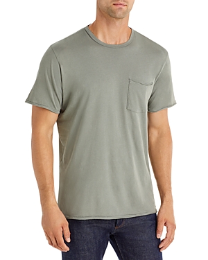 Rag & Bone Miles Organic Cotton-jersey T-shirt In Blue Grey