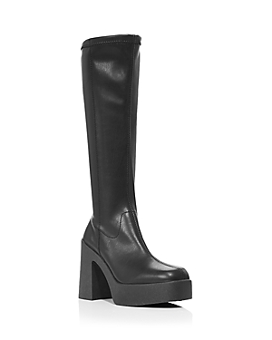 Aqua Women's Billy Square Toe High Heel Platform Boots - 100% Exclusive In Black