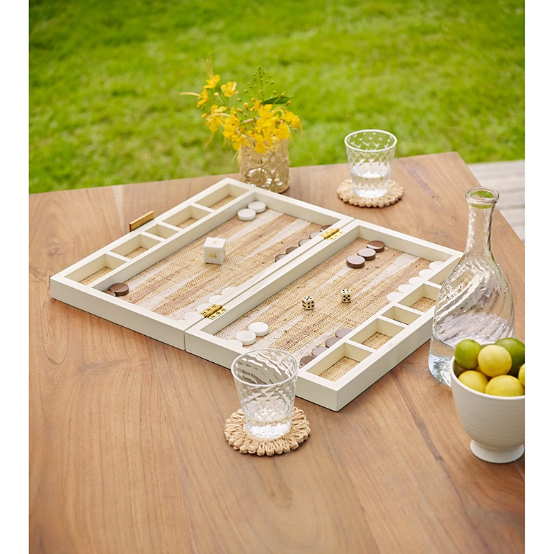 Aerin Lacquer Backgammon Game Set