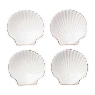 Shell Appetizer Plates, Set of 4