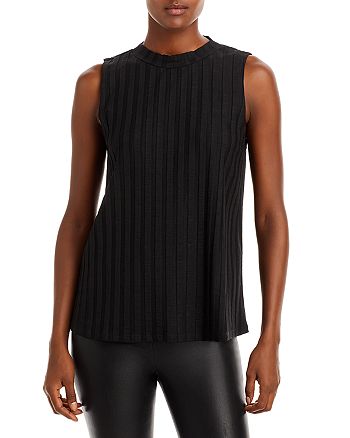 Eileen Fisher Petites - Mock Neck Ribbed Top