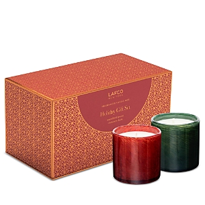Lafco Woodland Spruce & Cinnamon Bark Candle Duo Holiday Gift Set, 6.5 Oz. Each In Multi