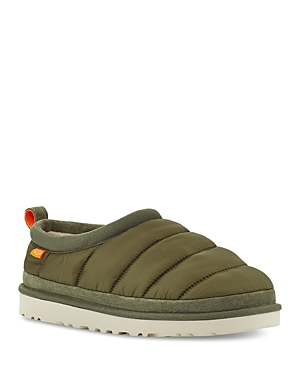 Ugg Logo-patch Padded Slippers In Burnt Olive