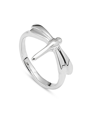 Uno De 50 Fortune Dragonfly Ring In Sterling Silver