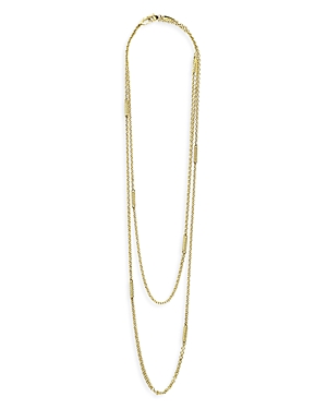 Shop Lagos 18k Gold Superfine Caviar Station Chain Necklace, 32