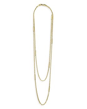 Long Chain Necklace for Women, 18 24 or 32 Inch Long Chain Necklace for  Women With Cubic Zirconia Stones, Long Sautoir Necklace for Ladies 