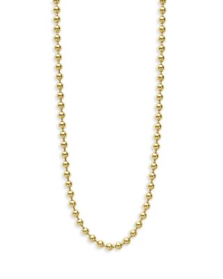 LAGOS - 18K Yellow Gold Signature Caviar Beaded Toggle Necklace, 18-20"