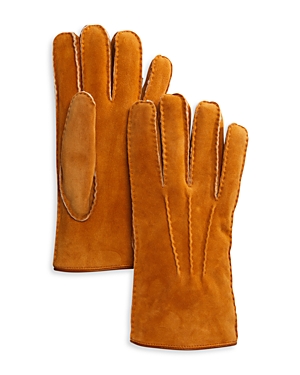 The Men's Store At Bloomingdale's Shearling Gloves In Tan