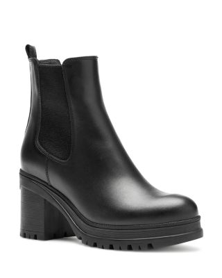 platform chelsea boots heel