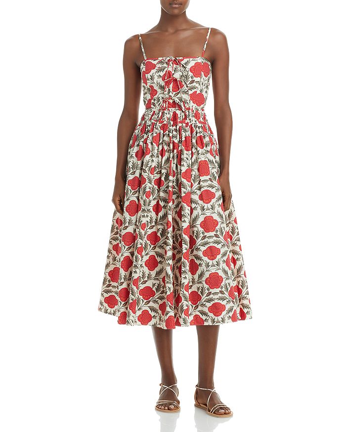 RHODE Katrina Printed Cotton Dress | Bloomingdale's