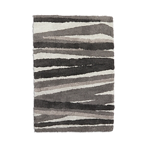 Hudson Park Collection Converge Striped Bath Rug, 20 X 30 In Grey