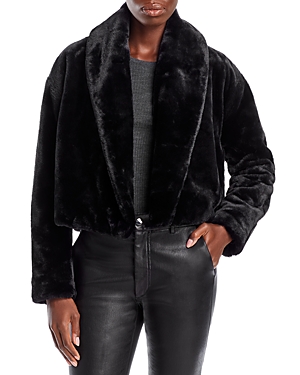 Blanknyc Cropped Faux Fur Jacket