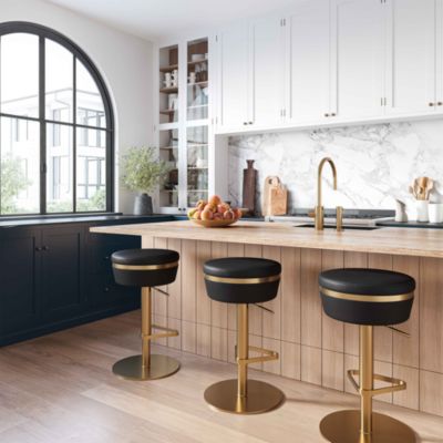 TOV Furniture - Astro Performance Faux Leather Adjustable Stool