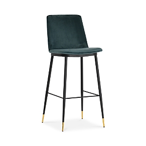 Tov Furniture Evora Velvet Counter Stool, Set Of 2 In Green