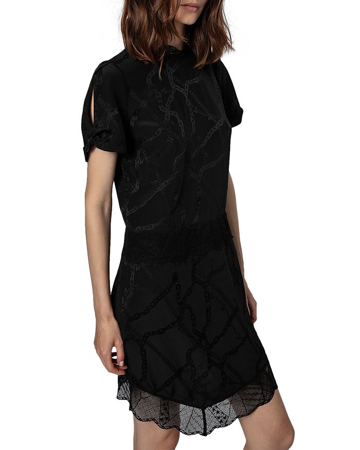 Zadig & Voltaire Roberts Silk Jacquard Dress Bloomingdale's