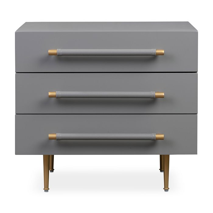 TOV Furniture Trident Gray Nightstand Bloomingdale's