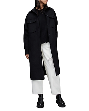 ALLSAINTS ELDER WOOL BLEND COAT