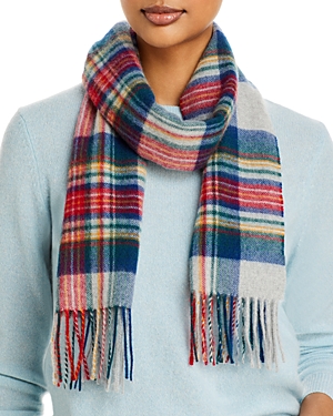 C By Bloomingdale's Cashmere Plaid Cashmere Scarf - 100% Exclusive In Multi