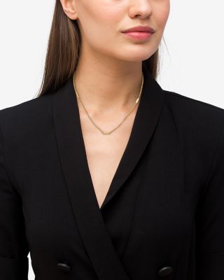 18K Yellow Gold Signature Caviar Bead Link Chain Necklace, 16-18"