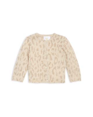 Bloomie's Baby - Girls' Leopard Print Cashmere Cardigan - Baby