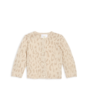 Bloomie's Baby Girls' Leopard Print Cashmere Cardigan - Baby In Camel Multi
