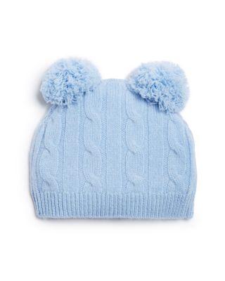 Bloomie's Baby - Unisex Cable Knit Cashmere Pom Pom Hat - Baby