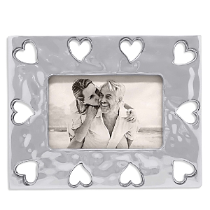 Shop Mariposa Open Heart Border Frame, 4 X 6 In Silver