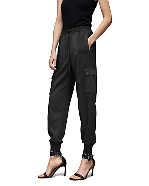Allsaints Maddie Tie Waist Joggers In Black