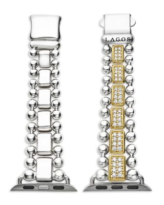 Sterling Silver & 18K Gold Diamond Apple™ Smartwatch Bracelet, 38-45mm