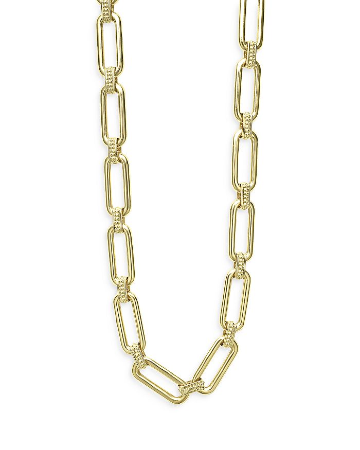 LAGOS - 18K Yellow Gold Link Necklace, 18"
