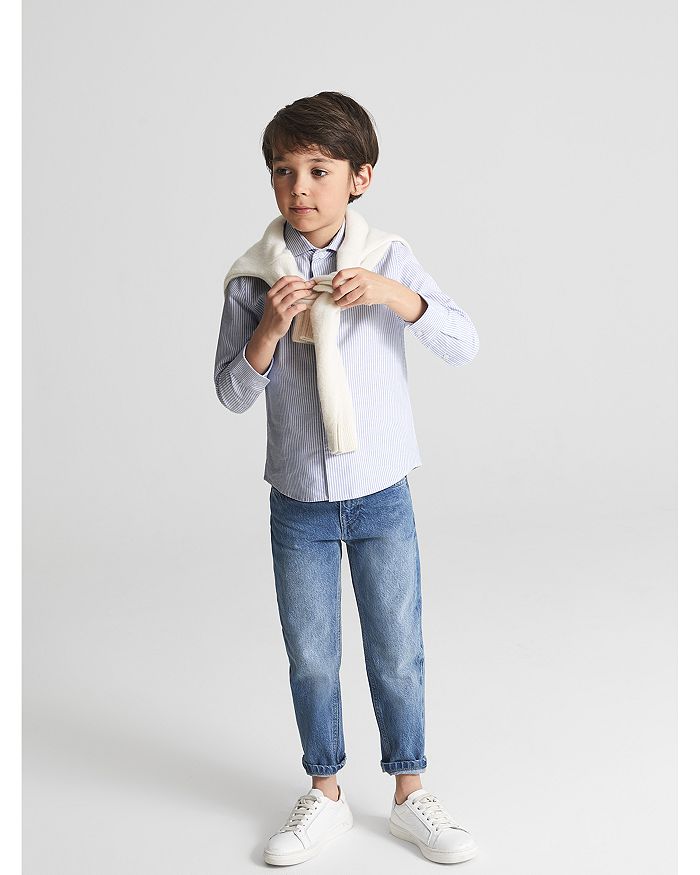 REISS Boys' Blackheath Cotton Oxford Shirt - Big Kid | Bloomingdale's