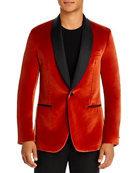 Paul Smith - Soho Orange Velvet Extra Slim Fit Dinner Jacket