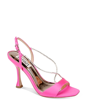 Badgley Mischka Women's Neville Embellished High Heel Sandals In Hot Pink