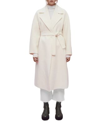 Maje - Gwendal Belted Wool Blend Coat