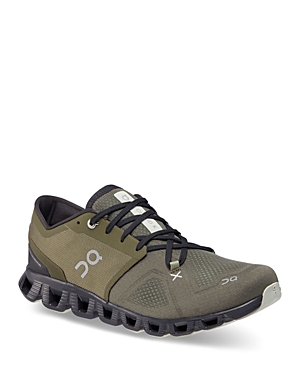 On Cloud X 3 Training Shoe In Olive/reseda