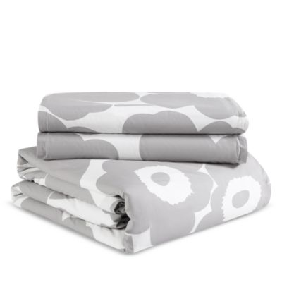 Unikko Blue Comforter Set, Full/Queen