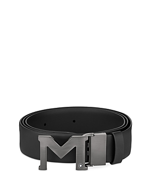 Photos - Belt Mont Blanc Montblanc M Buckle  Black 129445 