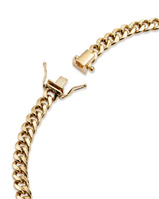Men's Miami Cuban Link Chain Necklace in 14K Yellow Gold, 22" 