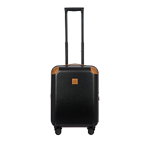 Shop Bric's Amalfi 21 Carry On Spinner Suitcase In Black/tan