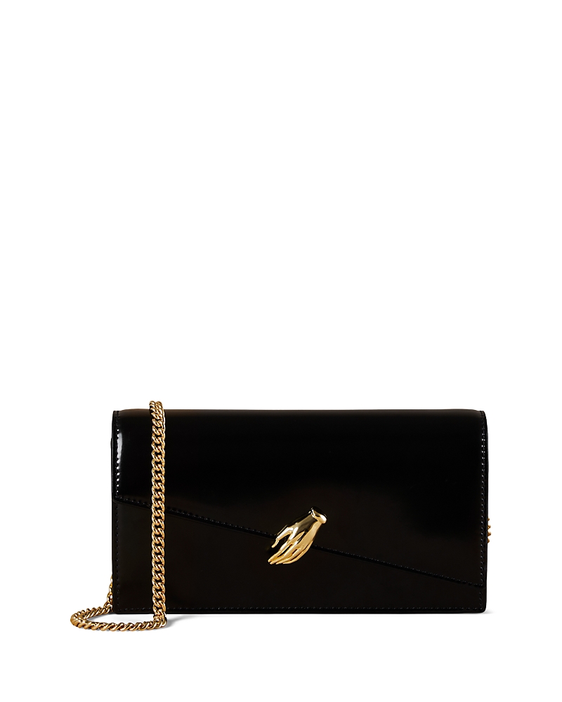 Shop Alexis Bittar In My Dreams Chain Crossbody Bag In Black/gold