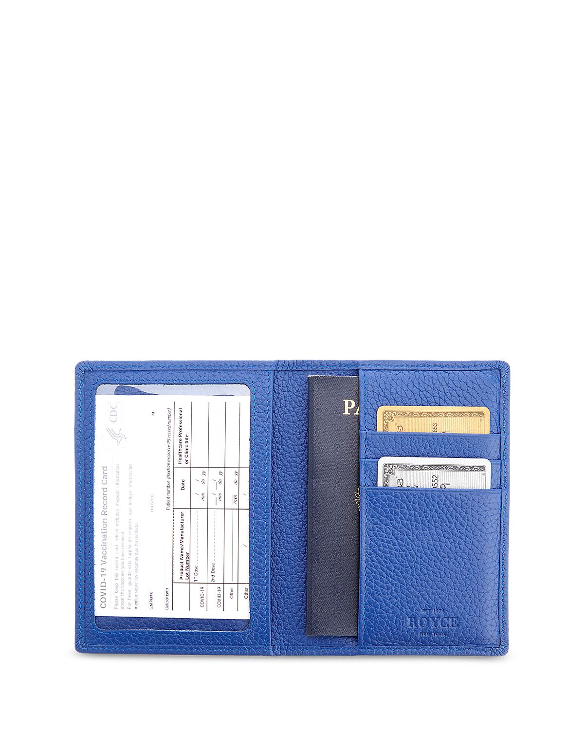 Royce Rfid Blocking Vaccine Card Travel Wallet