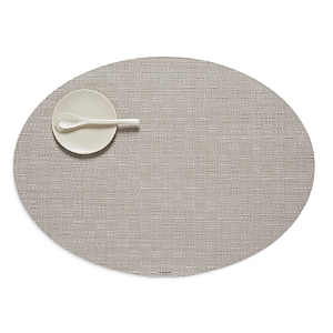 Chilewich Bayweave Oval Table Mat In Flax