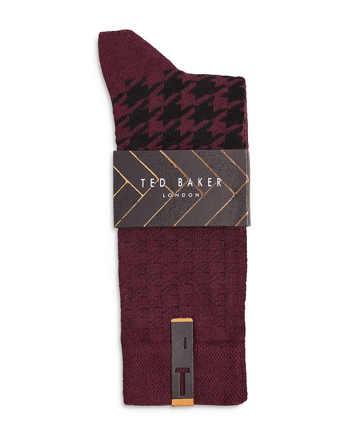 Ted Baker - Patpats Houndstooth Pattern Socks