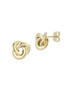 Bloomingdale's - Polished Love Knot Stud Earrings in 14K Yellow Gold - 100% Exclusive