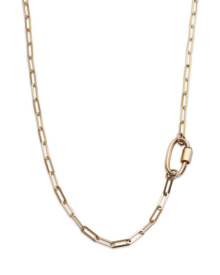 Bloomingdale's Paperclip Link Chain Necklace in 14K Yellow Gold, 18