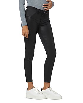 Joe's Jeans - The Icon Coated High Rise Ankle Slim Maternity Jeans in Black