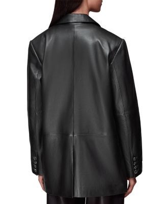 Stina Leather Blazer